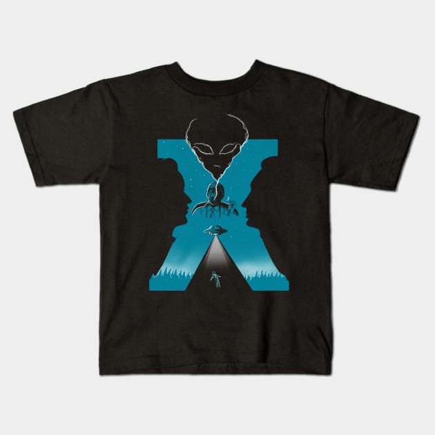 x files Kids T-Shirt by coffeeman